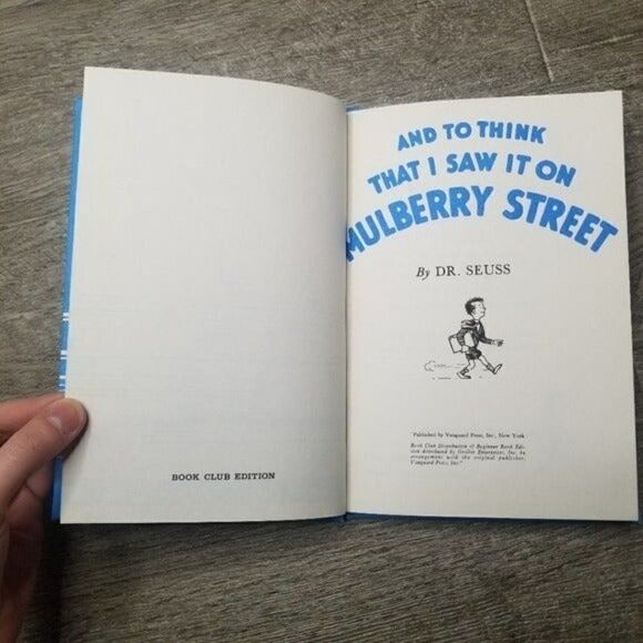 Dr Seuss Vintage And To Think That I Saw It On Mulberry Street Canceled Book - Picture 4 of 6